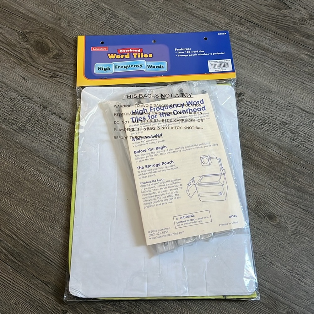 NEW Lakeshore Overhead Word Tiles Kits, 183 Words, Storage Pouch, Activity Guide - Picture 2 of 4